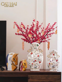 Bình Hoa Cổ Phong Jardin Oriental Duo H30/H40-BÌNH HOA-CẬU HAI HOME DECOR