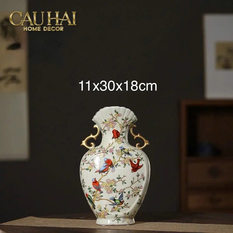 Bình Hoa Cổ Phong Jardin Oriental Duo H30/H40-BÌNH HOA-CẬU HAI HOME DECOR