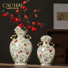 Bình Hoa Cổ Phong Jardin Oriental Duo H30/H40-BÌNH HOA-CẬU HAI HOME DECOR