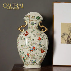 Bình Hoa Cổ Phong Jardin Oriental Duo H30/H40-BÌNH HOA-CẬU HAI HOME DECOR