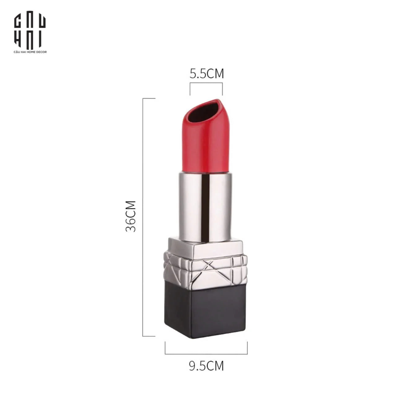 Bình Hoa D.O Platinum Rouge Matte S36-BÌNH HOA-CẬU HAI HOME DECOR