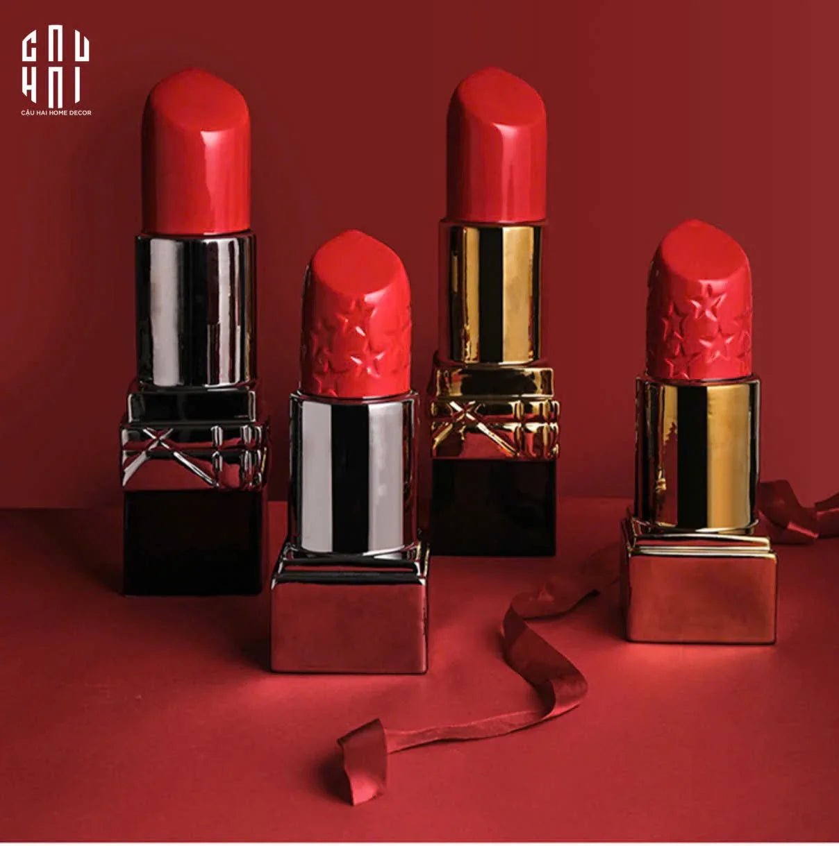 Bình Hoa D.O Platinum Rouge Matte S36-BÌNH HOA-CẬU HAI HOME DECOR