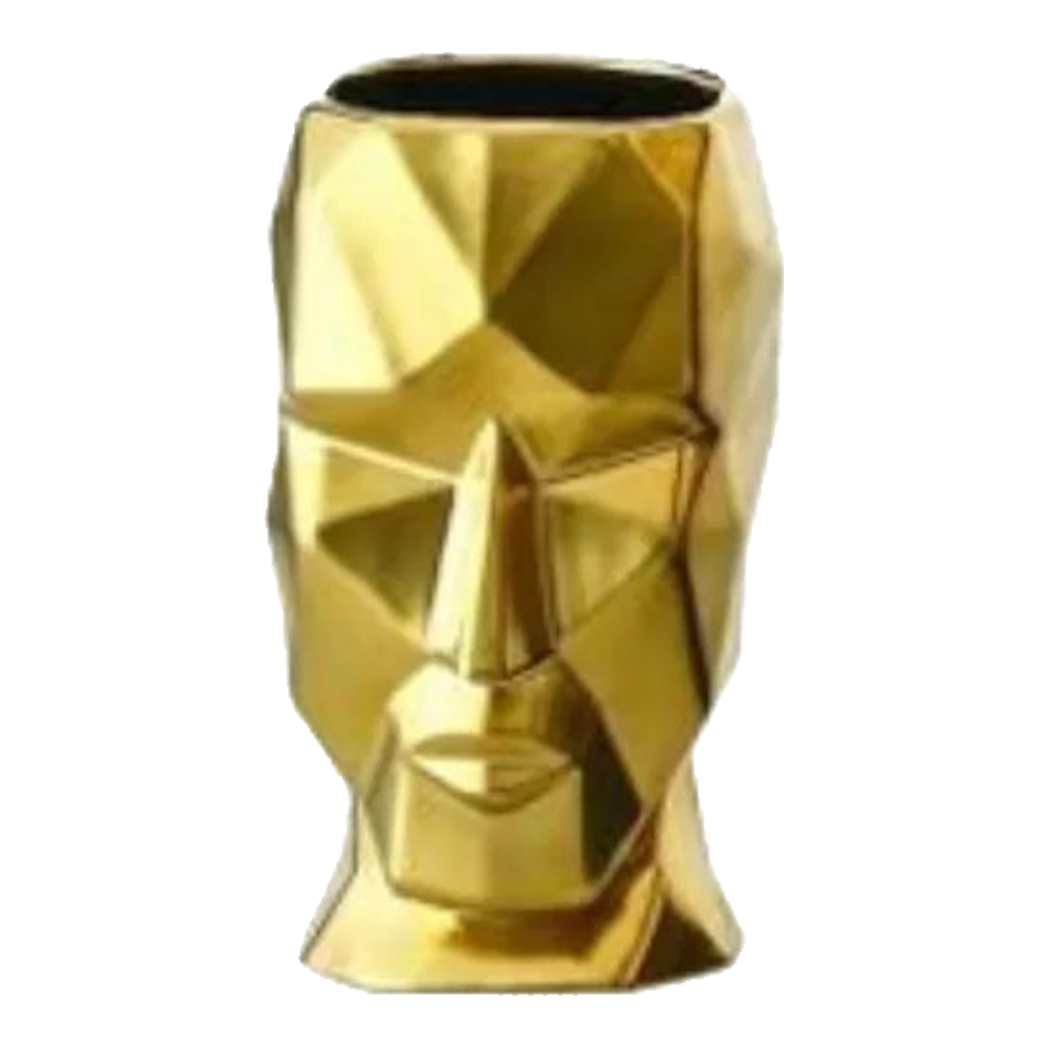 Bình Hoa Golden Moai 18x15x25