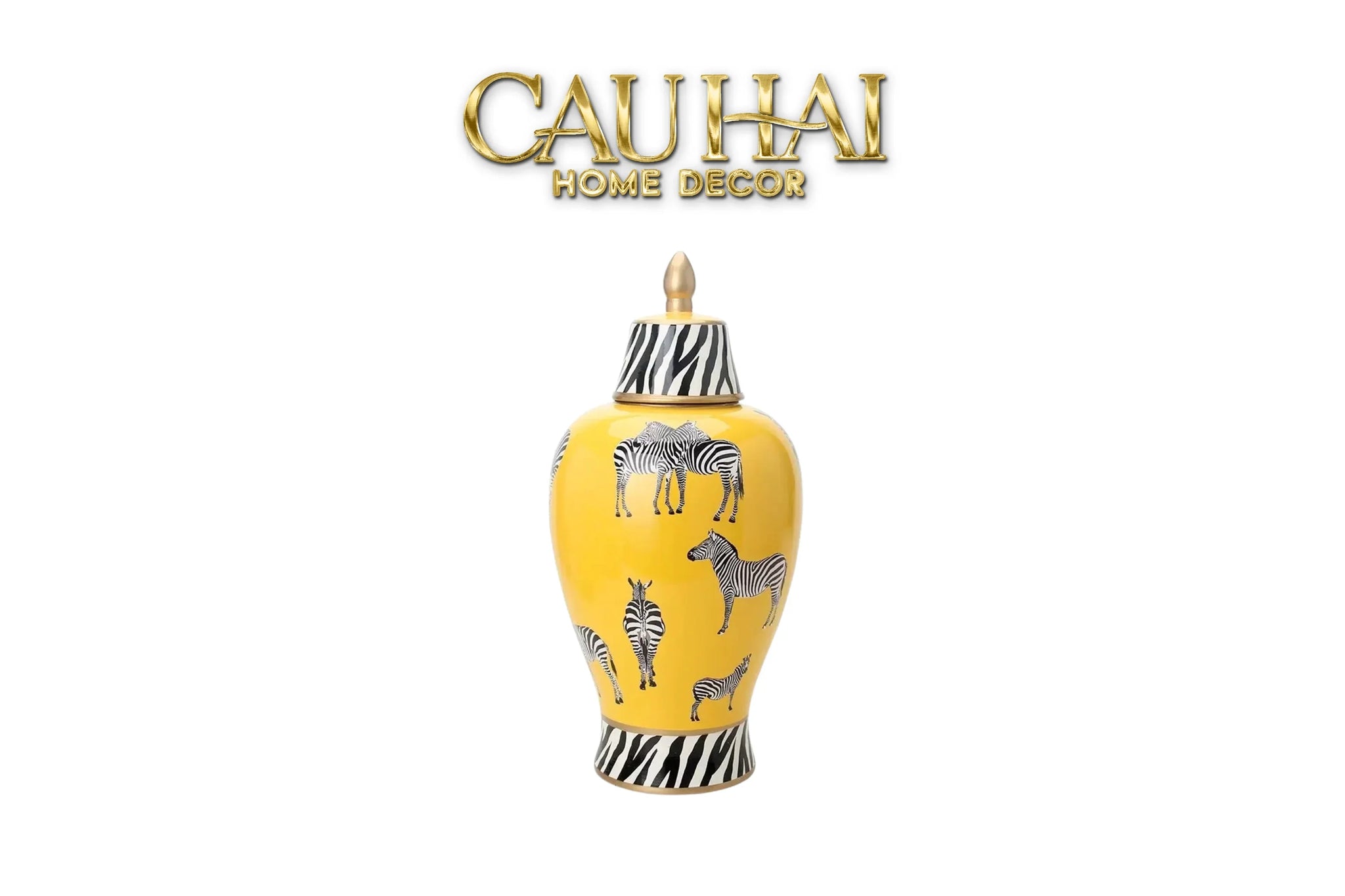 tet-couture-binh-hoa-zebra-dore-lidded-vase-h49-binh-hoa-cau-hai-home-decor - CẬU HAI HOME DECOR