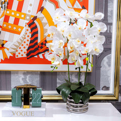 Bình Hoa Lan Trắng - White Orchid-CẬU HAI HOME DECOR