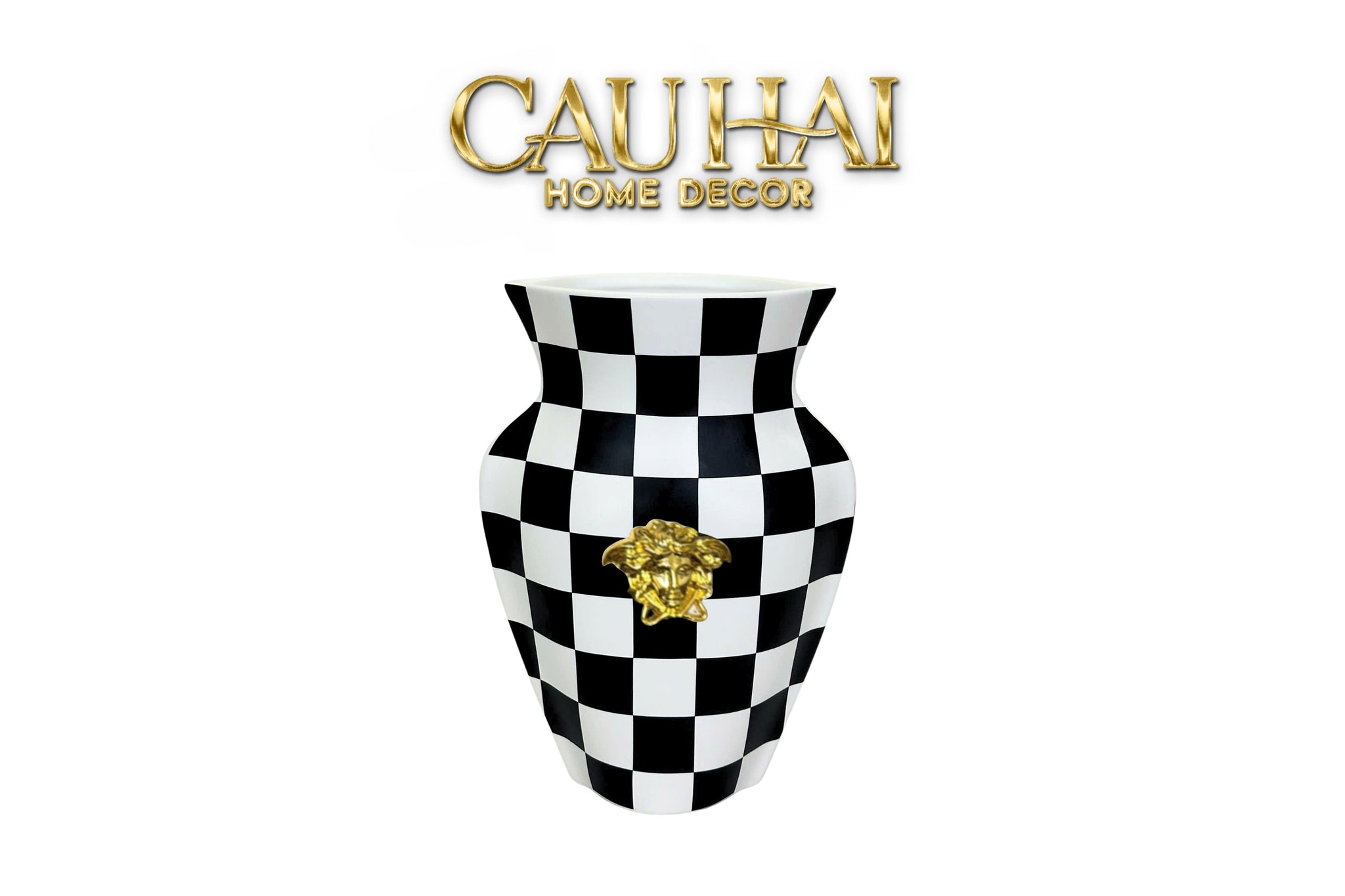 BÌNH HOA MONO CHESS H24-1- Cậu Hai Home Decor