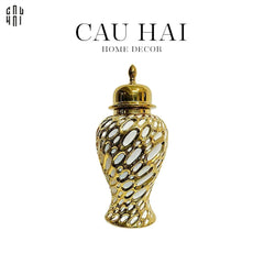 Bình Hoa Sứ Tráng Men Kelleher 20x44-BÌNH HOA-CẬU HAI HOME DECOR