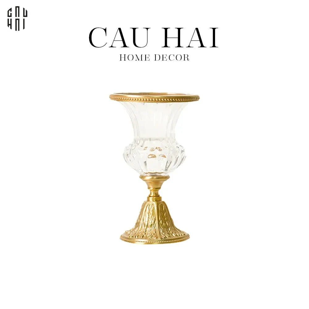 BÌNH HOA THUỶ TINH BRONZE GLASS MILNER