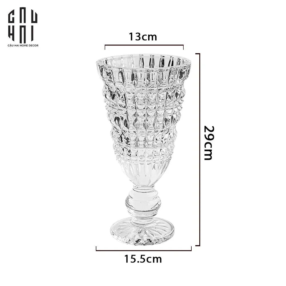 Bình Hoa Thuỷ Tinh Critalleries Puréte Goblet H29-BÌNH HOA-CẬU HAI HOME DECOR