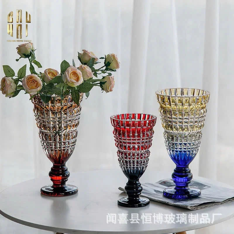 Bình Hoa Thuỷ Tinh Critalleries Ruby Crimson Mystic H30-CẬU HAI HOME DECOR