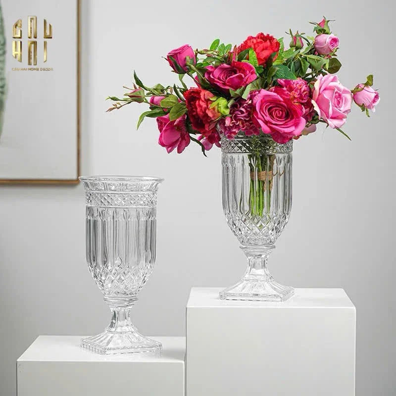 Bình Hoa Thuỷ Tinh Critalleries Saint Dupont H33-BÌNH HOA-CẬU HAI HOME DECOR