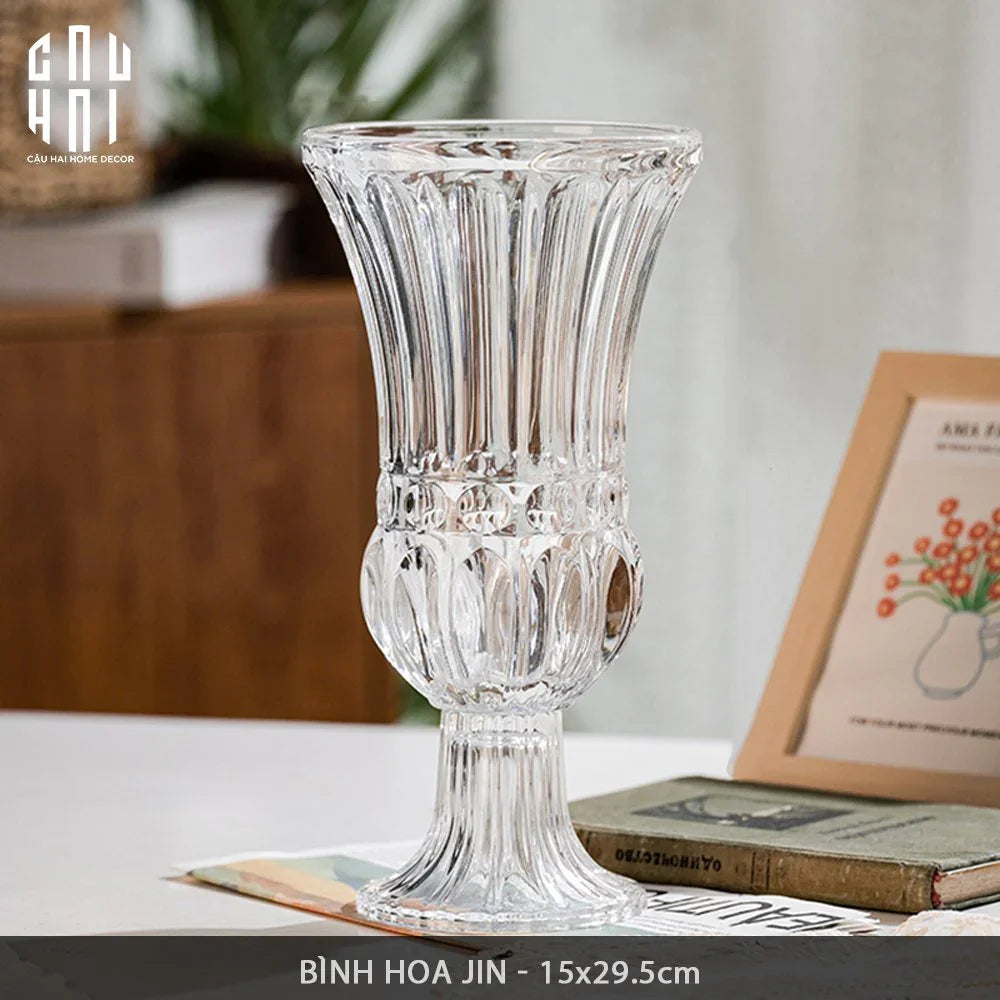 Bình Hoa Thuỷ Tinh Critalleries Saint Paul H30-BÌNH HOA-CẬU HAI HOME DECOR