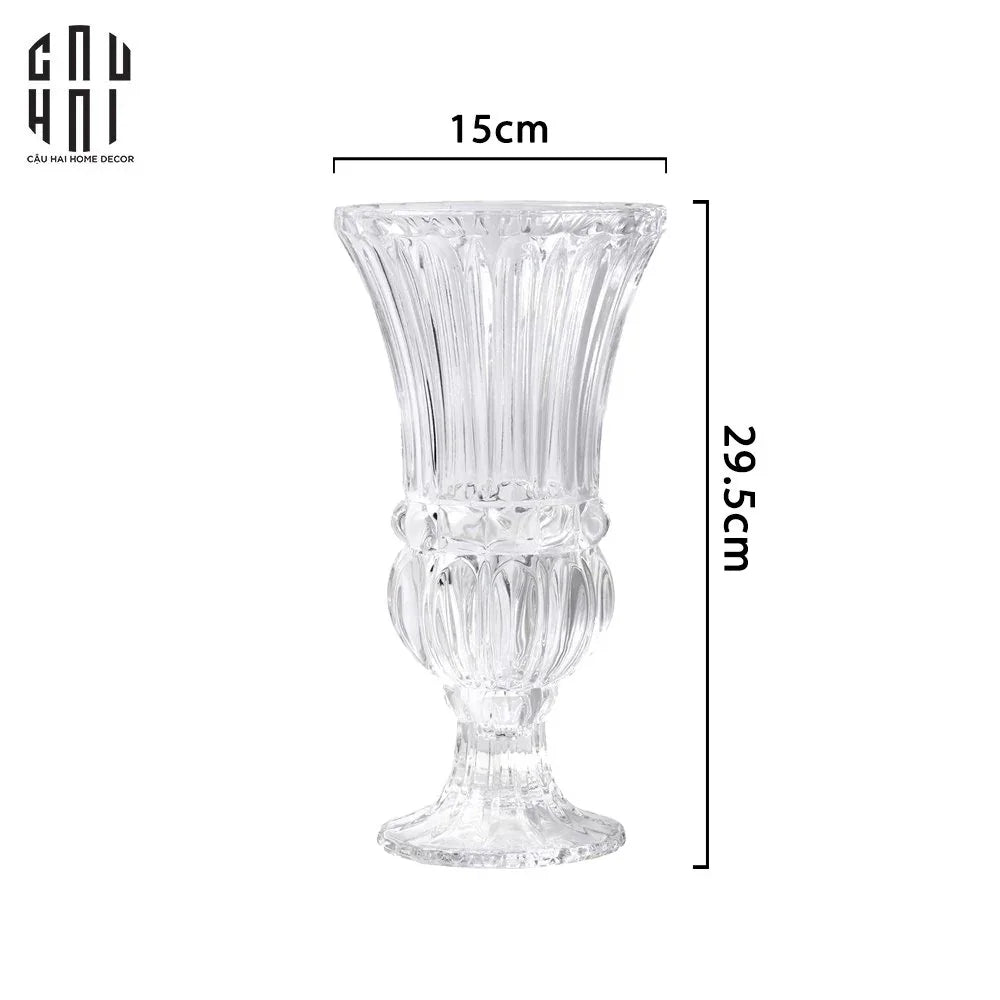 Bình Hoa Thuỷ Tinh Critalleries Saint Paul H30-CẬU HAI HOME DECOR