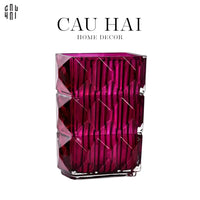 Bình Hoa Thuỷ Tinh Gerald - Purple 8x14x20-BÌNH HOA-CẬU HAI HOME DECOR