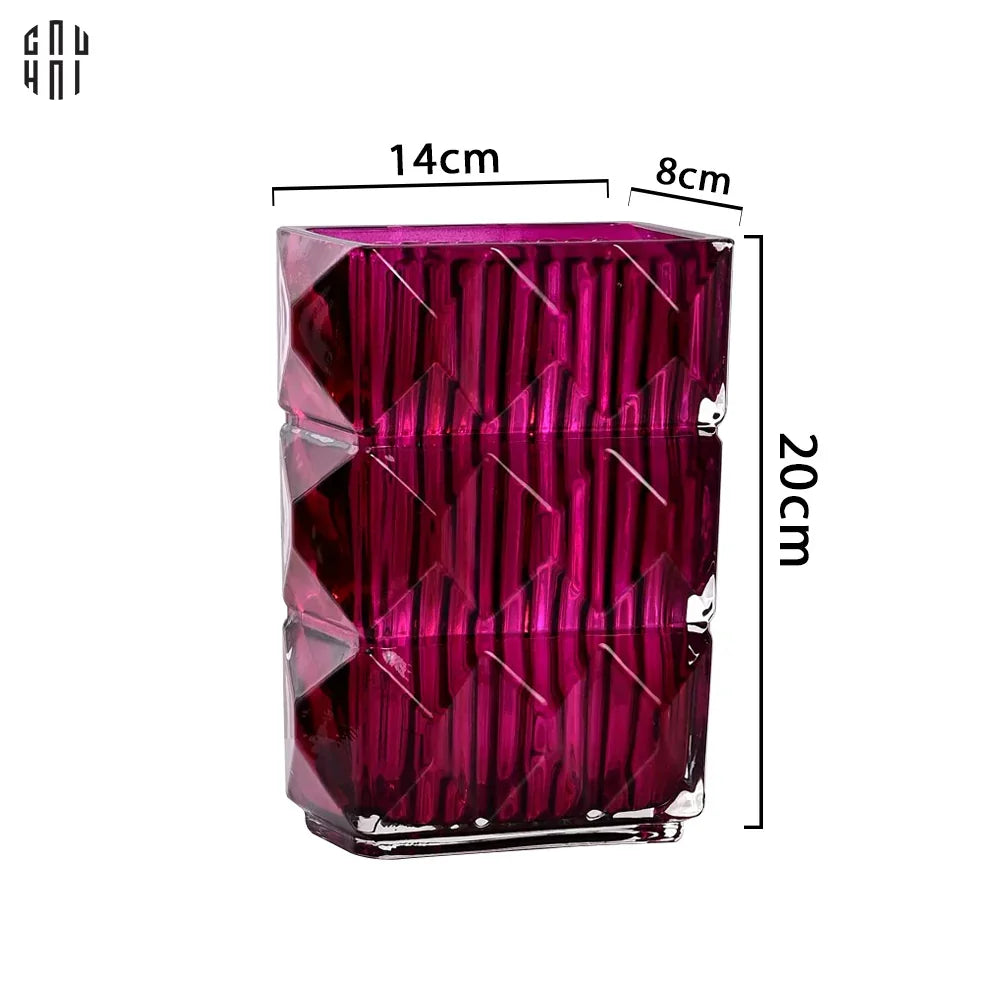 Bình Hoa Thuỷ Tinh Gerald - Purple-CẬU HAI HOME DECOR