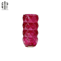 Bình Hoa Thuỷ Tinh Lilac Fuchsia Diamond Facetté H27-BÌNH HOA-CẬU HAI HOME DECOR