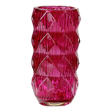 Bình Hoa Thuỷ Tinh Lilac Fuchsia Diamond Facetté H27