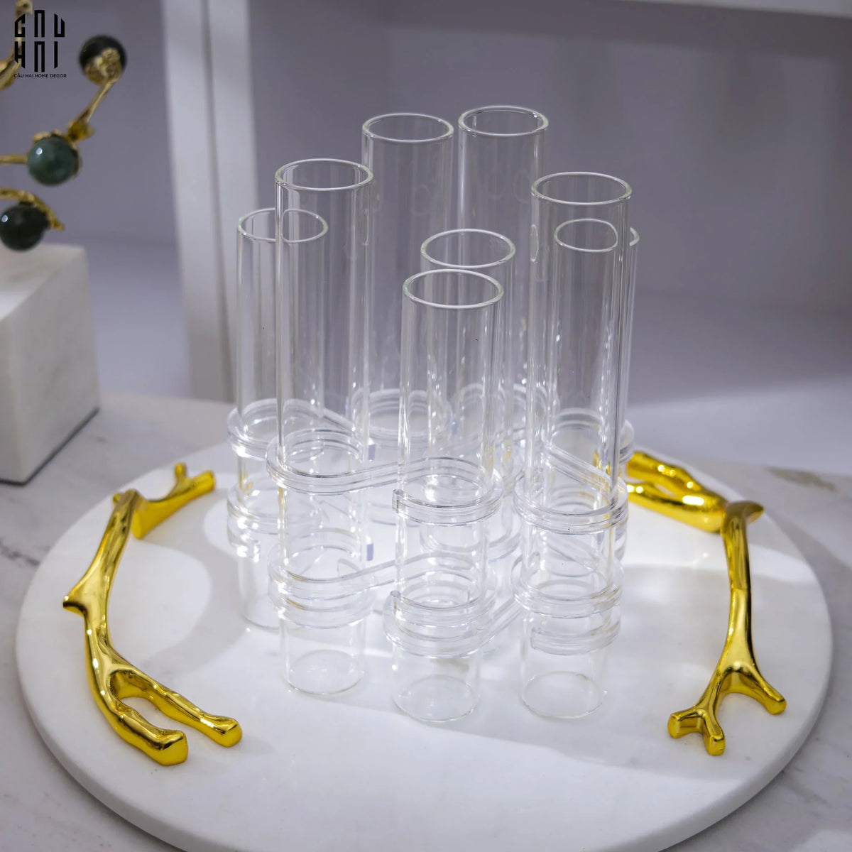 Bình Hoa Thuỷ Tinh Trang Trí Chemistry-BÌNH HOA-CẬU HAI HOME DECOR