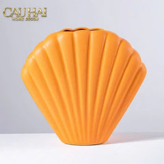 Bình Hoa Vỏ Sò Sienna Coastal Shell Vase H25-CẬU HAI HOME DECOR