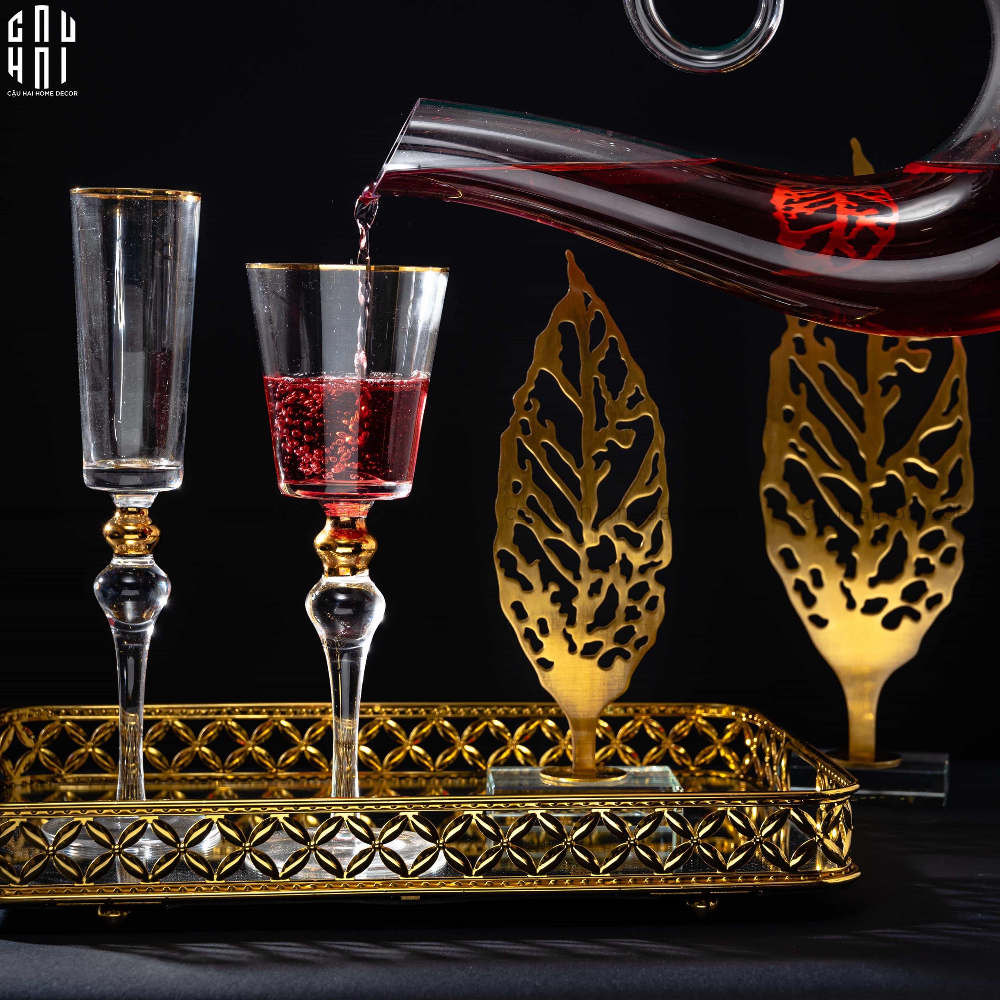 BÌNHTHỞ RƯỢU SPIRAL - DECANTERsBBH SPIRAL 1300ML SS25-CẬU HAI HOME DECOR
