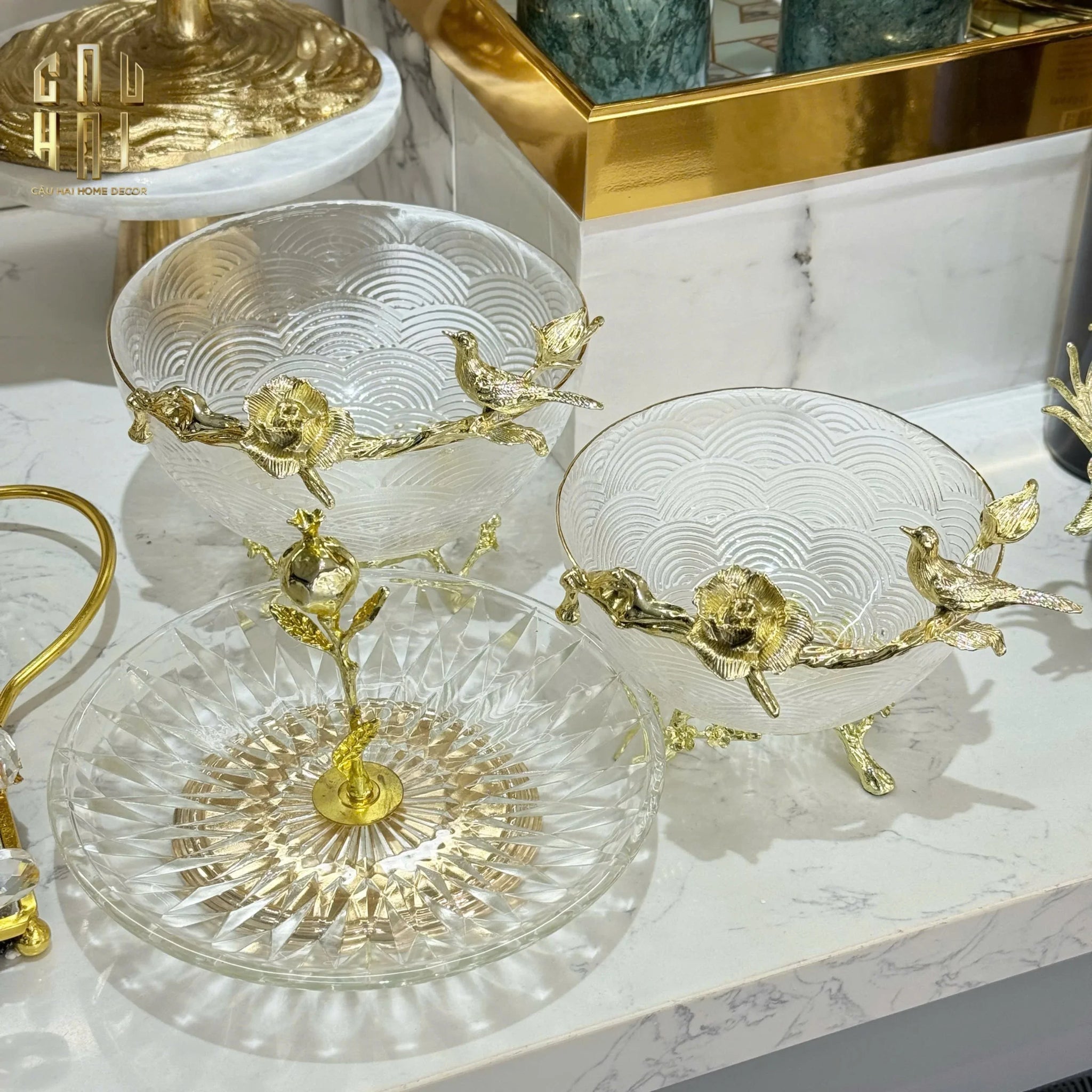 BOWL TRÁI CÂY GOLDEN NEST - SIZE L