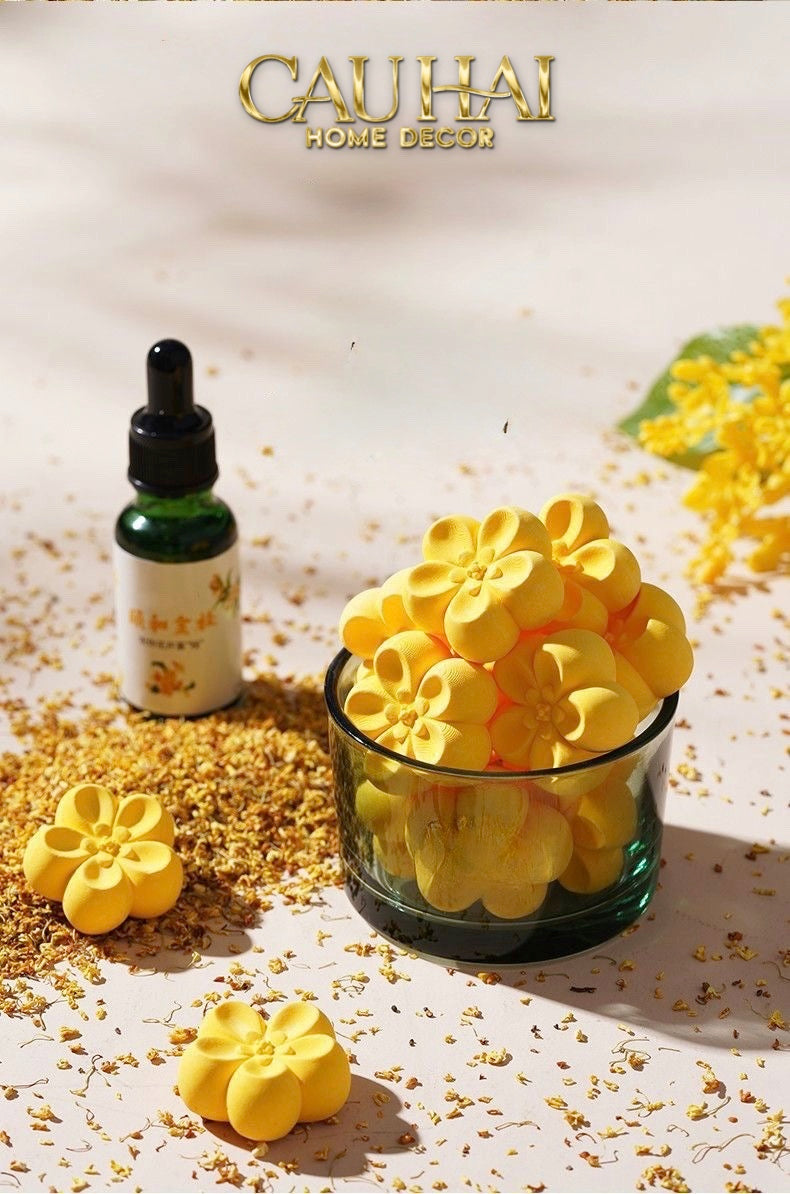 HOME FRAGRANCE - GIFT SET ĐÁ KHUẾCH TÁN OSMANTHUS BLOOM AROMA STONES - CẬU HAI HOME DECOR