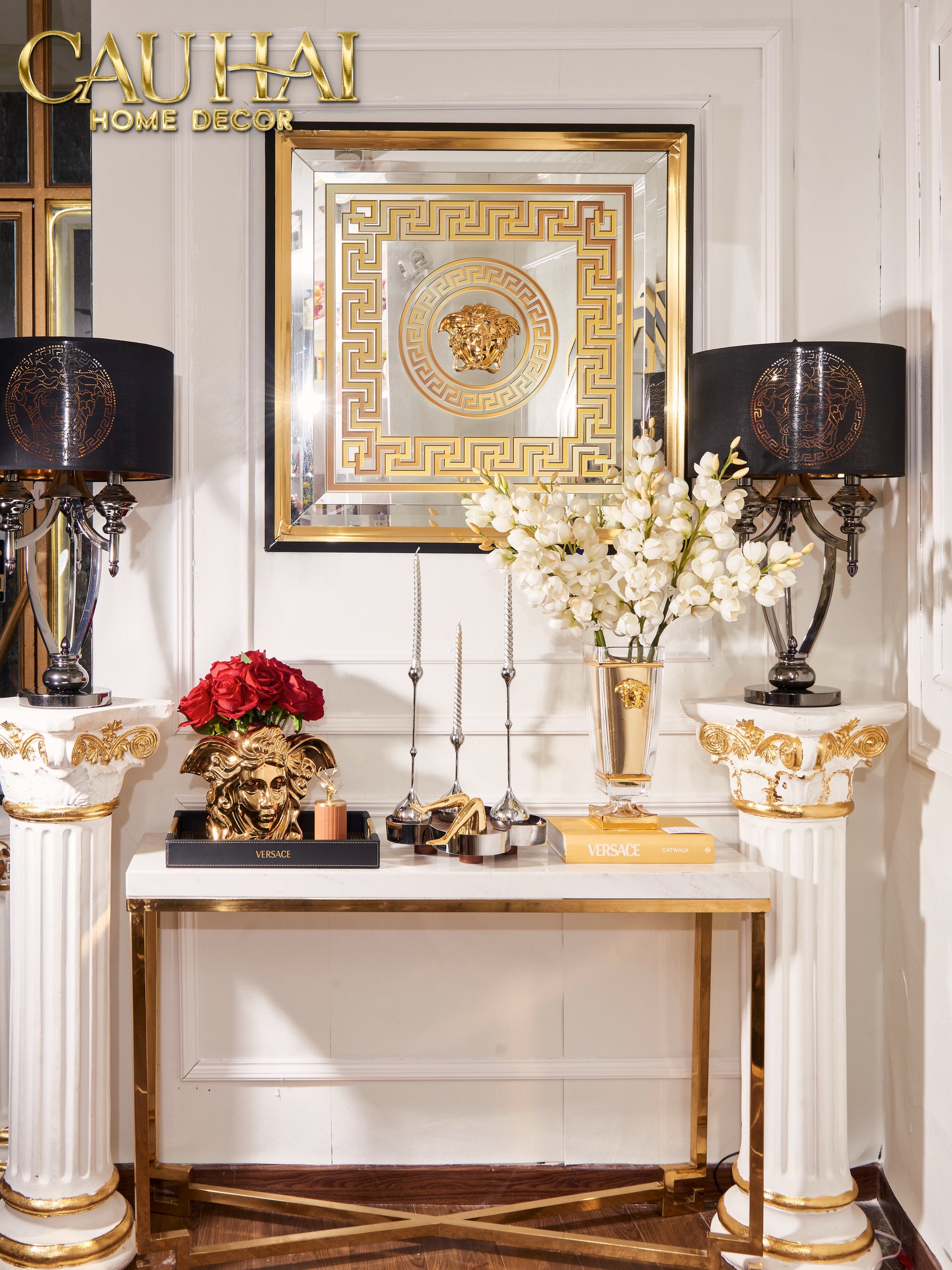 Maison Couture - Đèn Bàn Versus Medusa Signature V Class Side Table Lamp H70-ĐÈN BÀN-CẬU HAI HOME DECOR