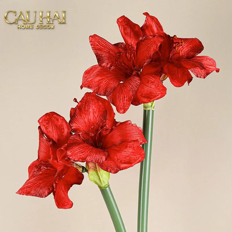 Cành Hoa Huệ Tứ Phương - Scarlet Rouge Matte-CẬU HAI HOME DECOR