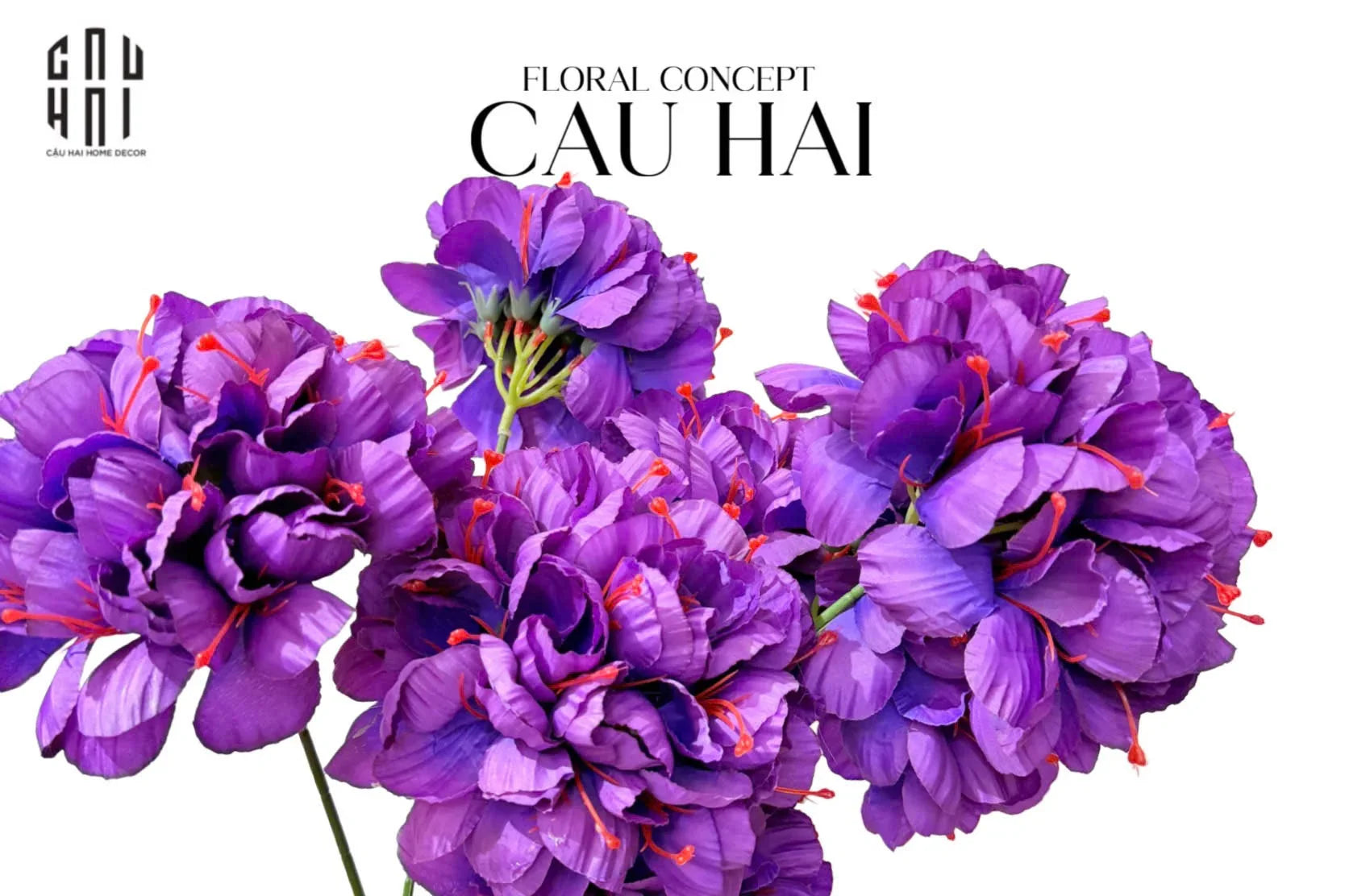 CÀNH HOA MẪU ĐƠN SUPER PEONY - VIOLET
