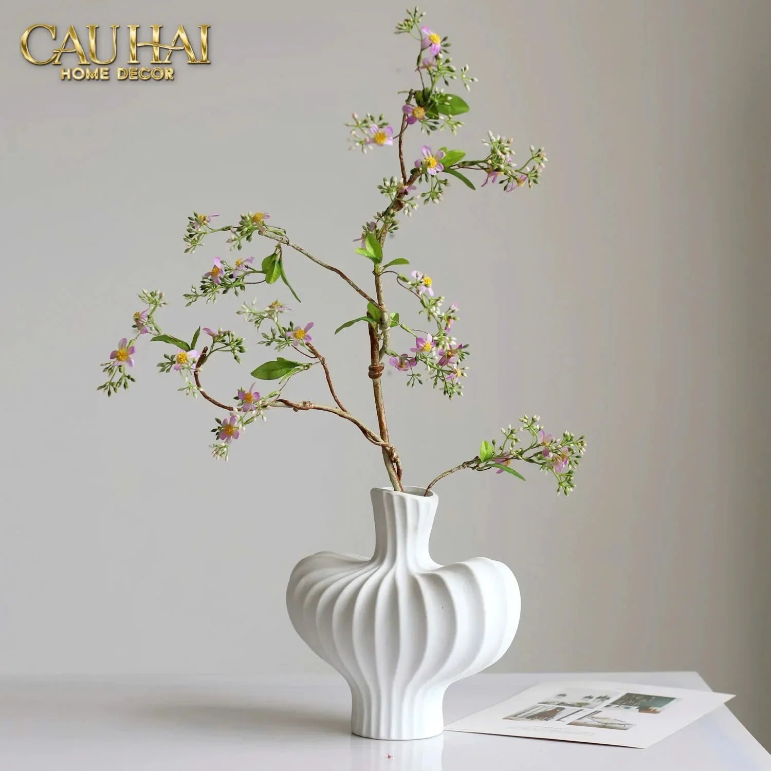 Cành Hoa Táo-Hoa Lụa-CẬU HAI HOME DECOR