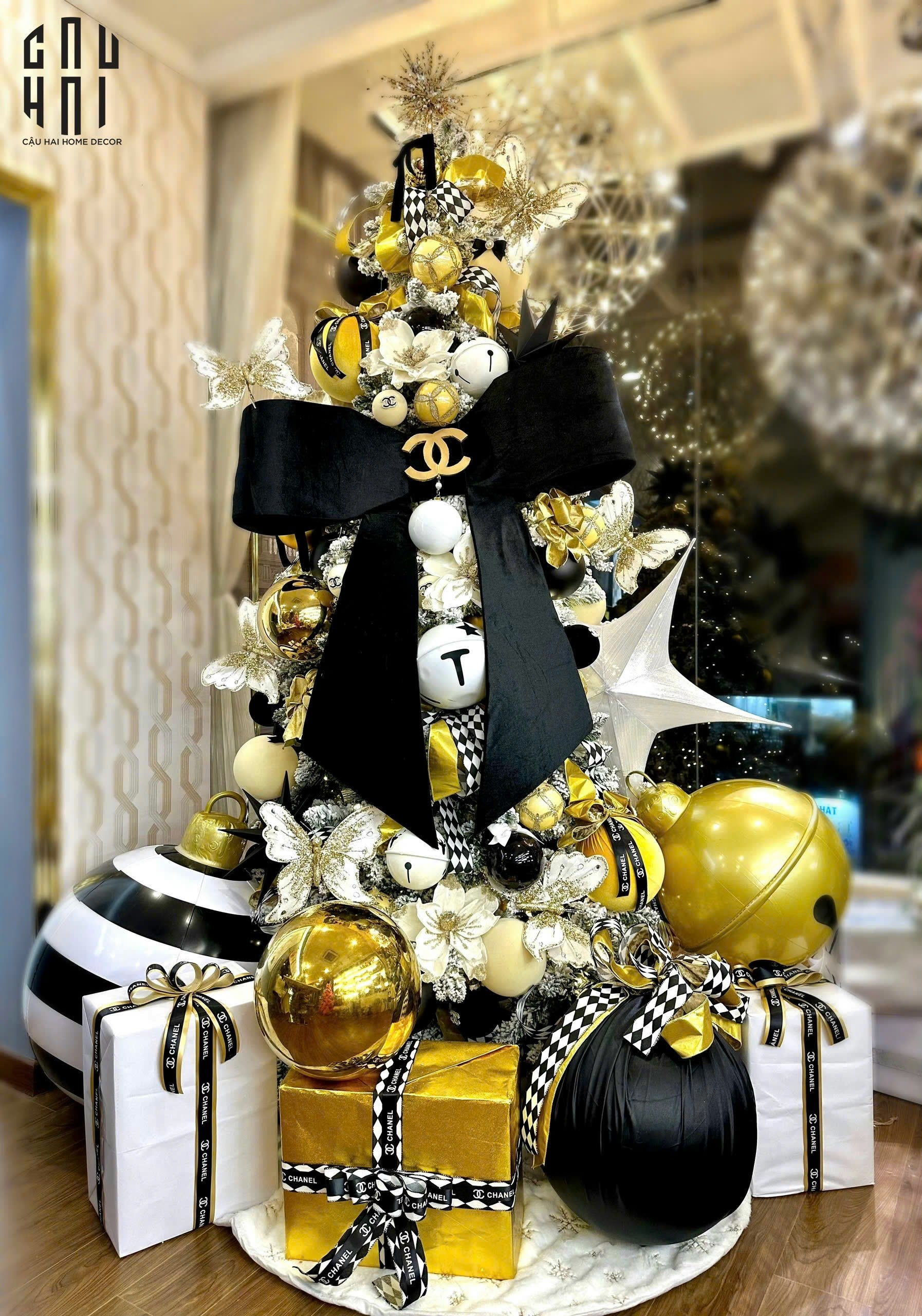 CÂY THÔNG GIÁNG SINH COCO - COCO BLACK GOLD PREMIUM CHRISTMAS TREE-CẬU HAI HOME DECOR