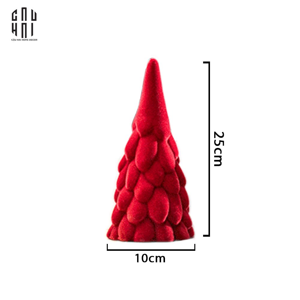 CÂY THÔNG GIÁNG SINH MINI - RED VELVET CHRISTMAS TREE-CẬU HAI HOME DECOR