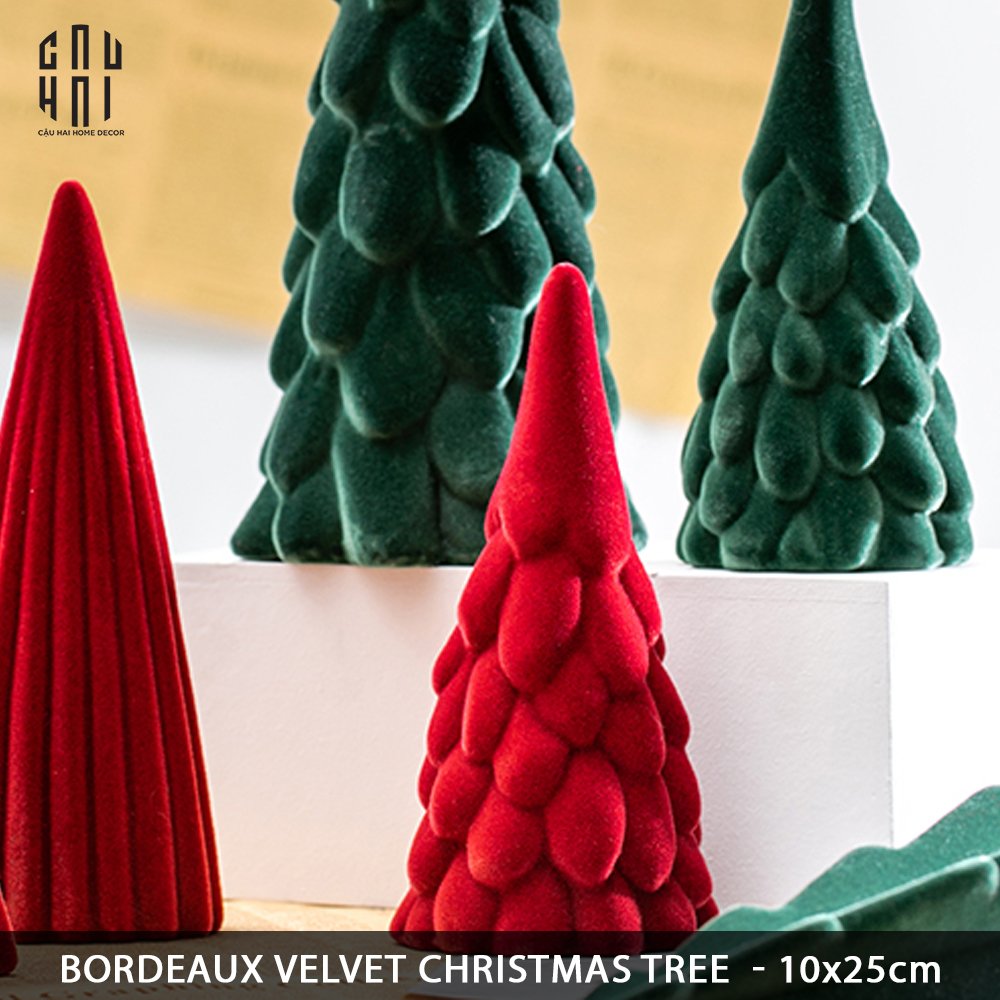 CÂY THÔNG GIÁNG SINH MINI - RED VELVET CHRISTMAS TREE-CẬU HAI HOME DECOR