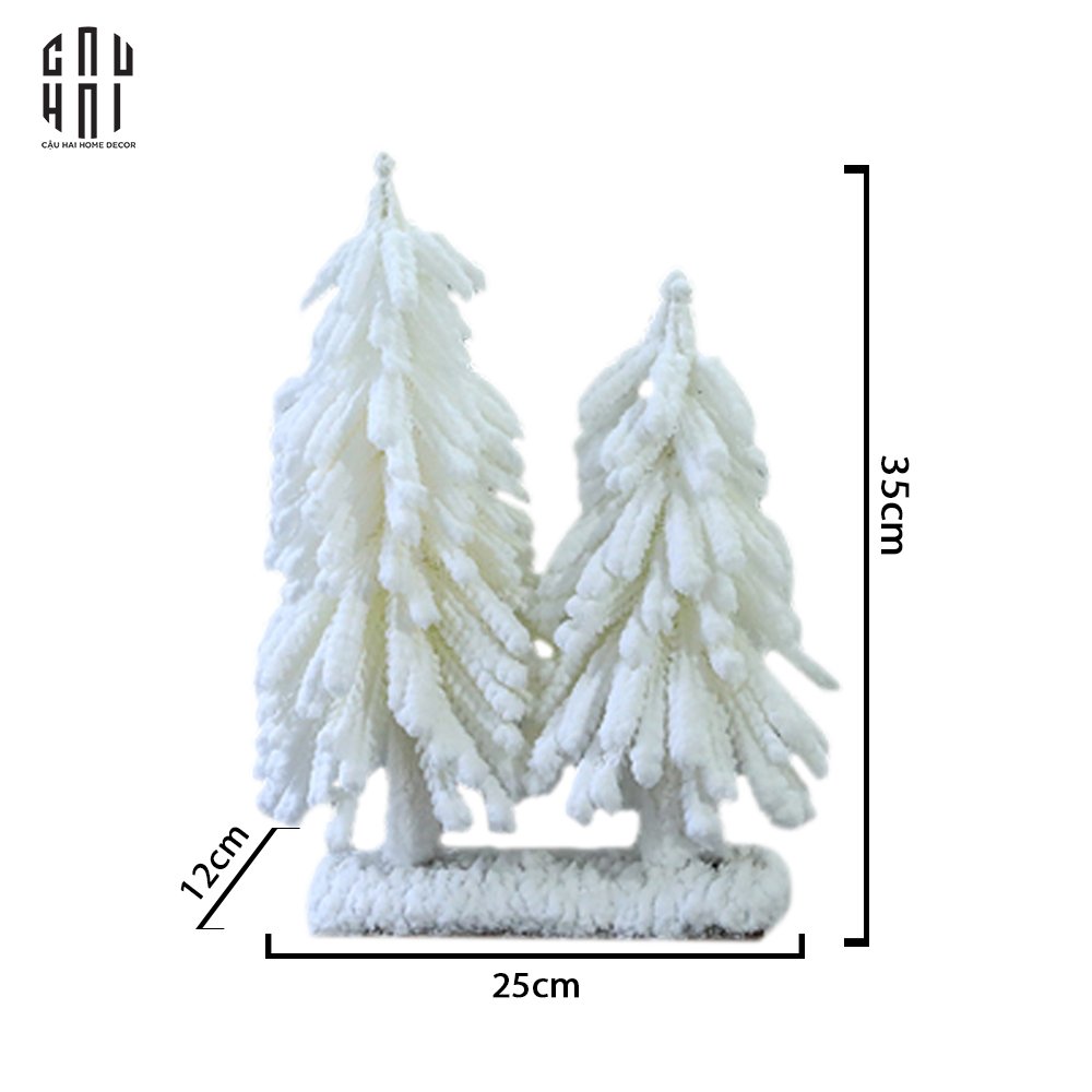 CÂY THÔNG GIÁNG SINH - SNOWY CHRISTMAS TREE-CẬU HAI HOME DECOR