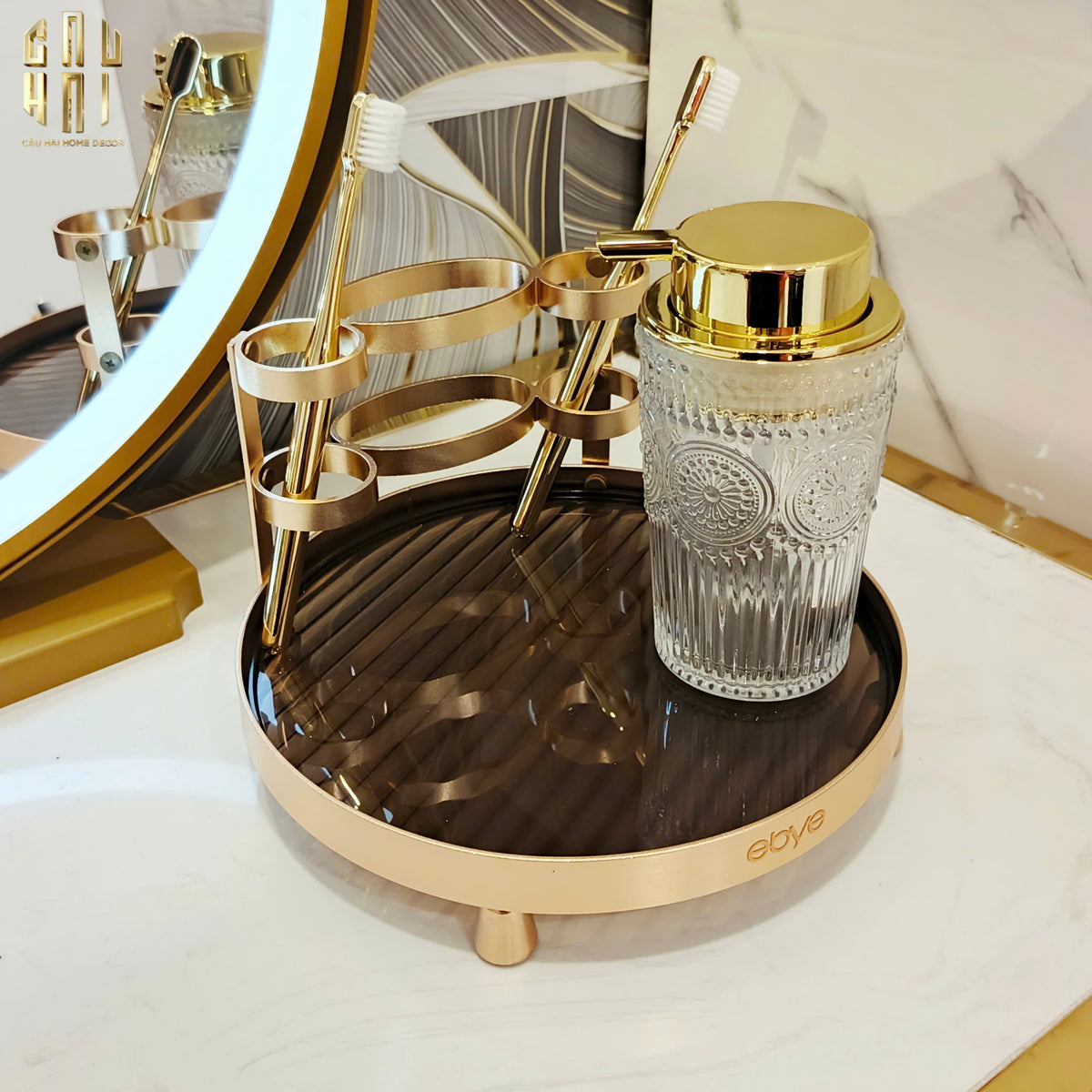 Chai Kit Golden Boheme - Ss22 9x15.5-PHỤ KIỆN NHÀ TẮM-CẬU HAI HOME DECOR
