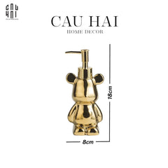 Chai Kit Nhà Tắm Boss Bear Jr Gold 8x8x18-Set nhà tắm bathroom vanities-CẬU HAI HOME DECOR