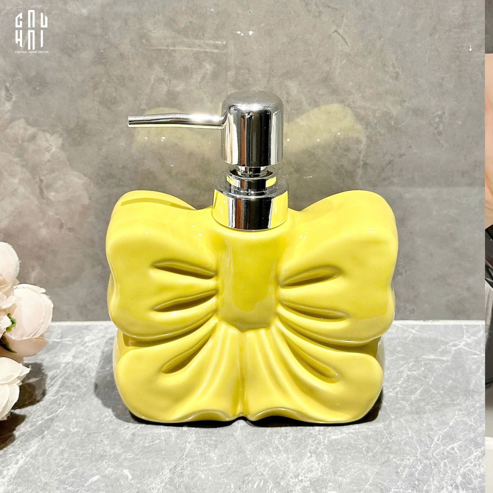 Chai Kit Yellow Bow 12x15-PHỤ KIỆN NHÀ TẮM-CẬU HAI HOME DECOR