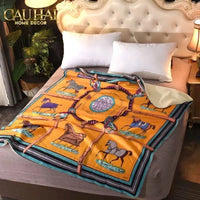 Chăn Cashmere 150 X 200 Couture - Chevaux D’Orange-CẬU HAI HOME DECOR