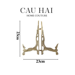 Chân Đỡ Đĩa Đồng Trưng Bày - Plate Stand Cosmo-CẬU HAI HOME DECOR