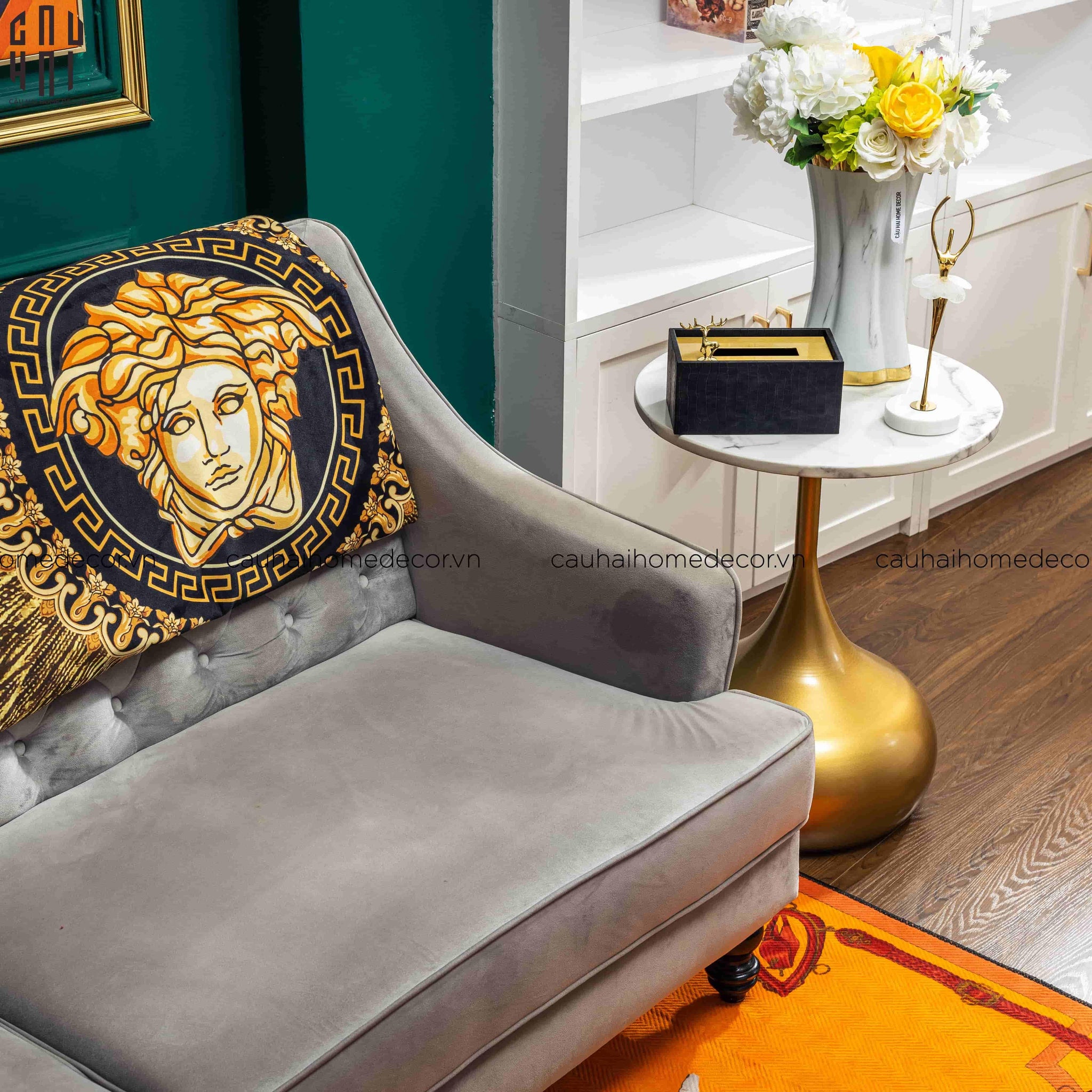 CHĂN NHUNG CAO CẤP MEDUSA GALA AMPLIFIED - LUXURY VELVET BLANKET 150X200 - CẬU HAI HOME DECOR