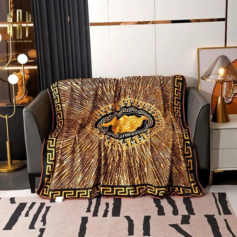 CHĂN NHUNG CAO CẤP MEDUSA GALA AMPLIFIED - LUXURY VELVET BLANKET 150X200 - CẬU HAI HOME DECOR