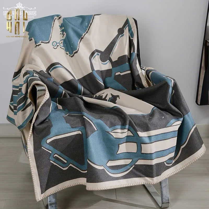 Chăn Nhung Cao Cấp Tatersale Velvet Blanket 150x150-CHĂN SOFA-CẬU HAI HOME DECOR