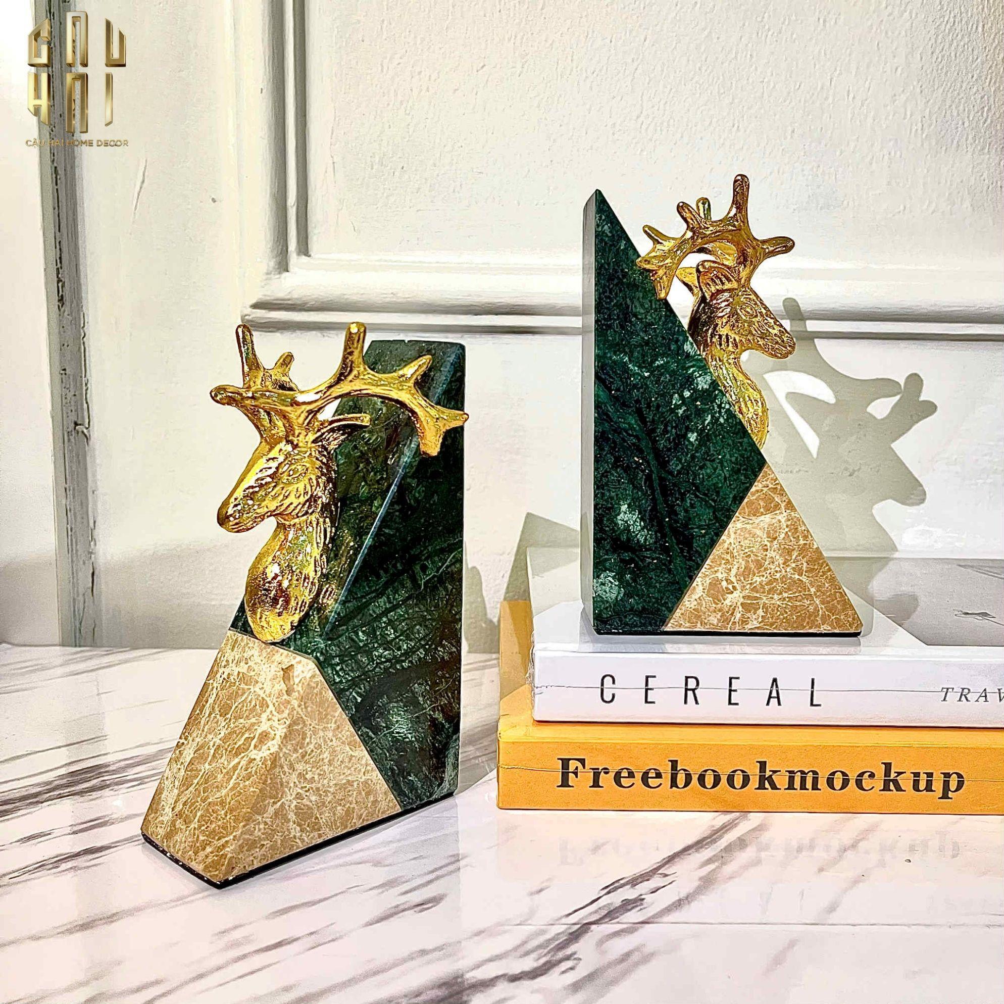CHẶN SÁCH ĐÁ BRASSON MARBLE BOOKEND FW25
