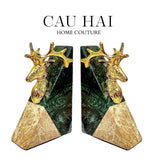 CHẶN SÁCH ĐÁ BRASSON MARBLE BOOKEND FW25