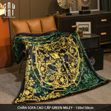 CHĂN SOFA CAO CẤP GREEN MILEY VELVET BLANKET 150. - CẬU HAI HOME DECOR