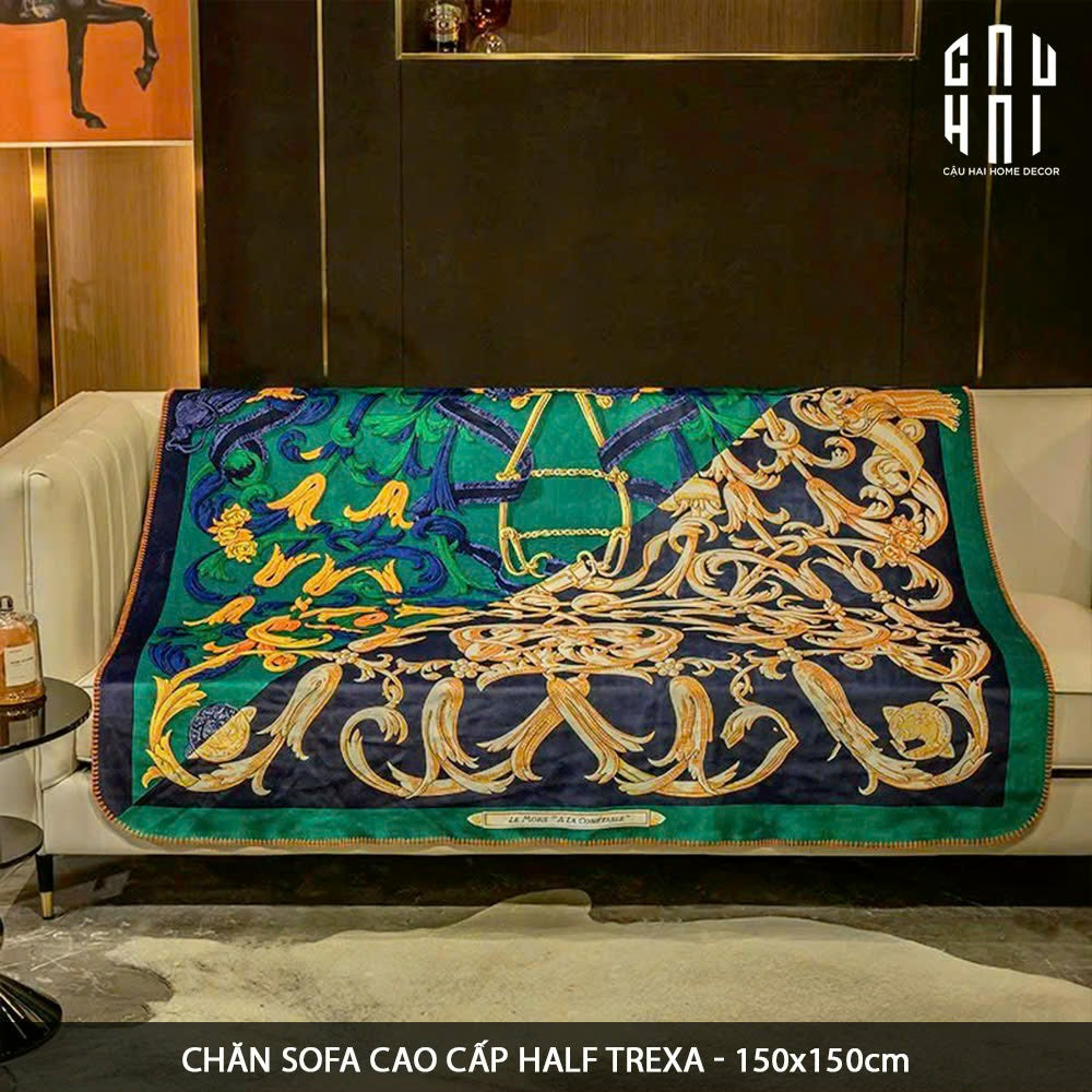CHĂN SOFA CAO CẤP HALF TREXA VELVET BLANKET 150. - CẬU HAI HOME DECOR
