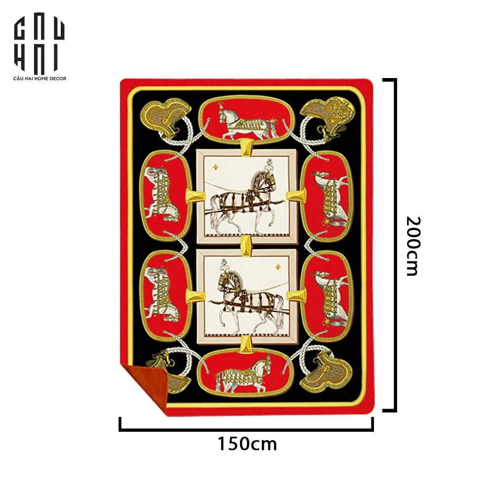 Chăn Sofa Nhung Cao Cấp - Twin Coursier Luxury Velvet Blanket 150X200 Cm-CHĂN SOFA-CẬU HAI HOME DECOR