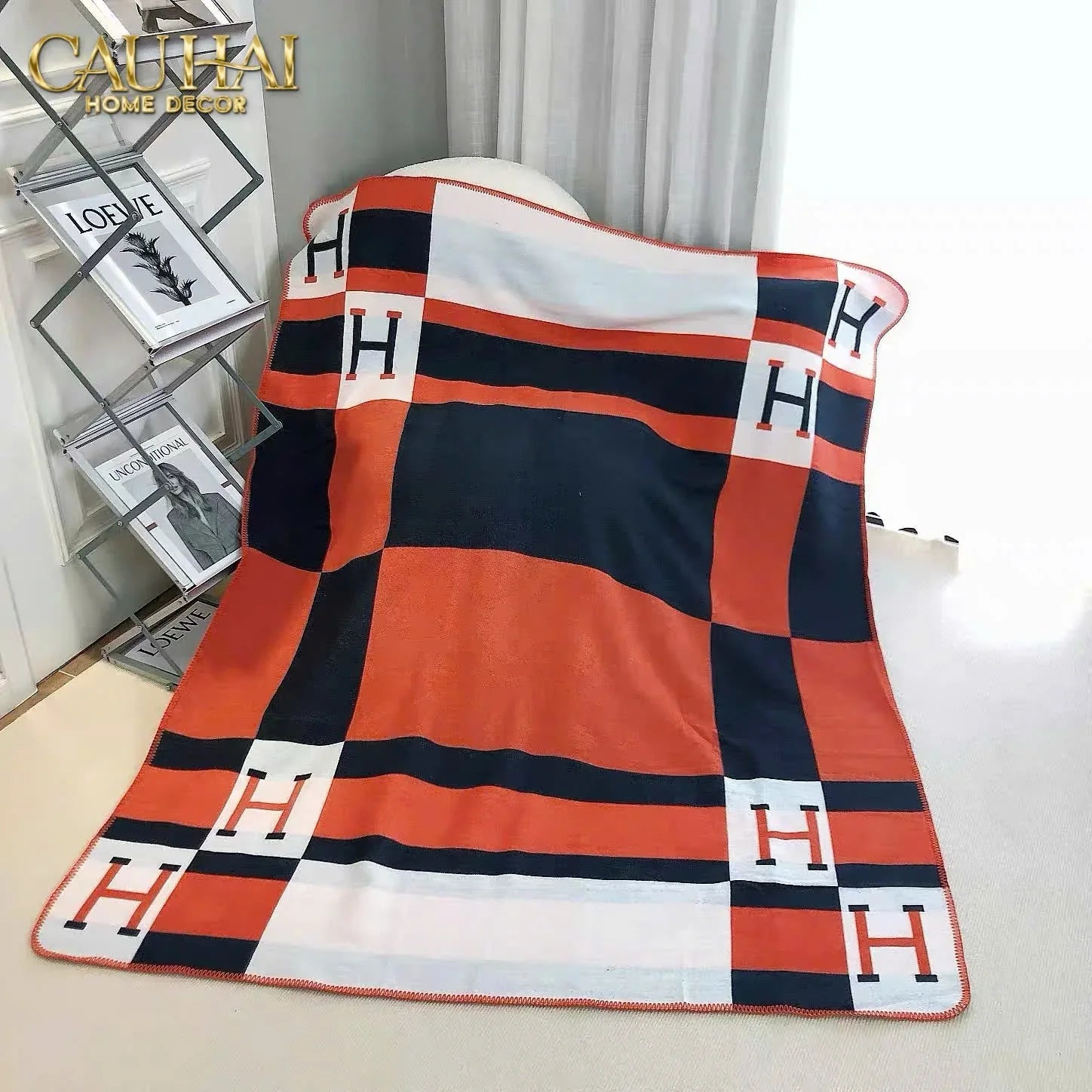 Chăn Sofa Noir-O Helios Velvet Blanket-CẬU HAI HOME DECOR