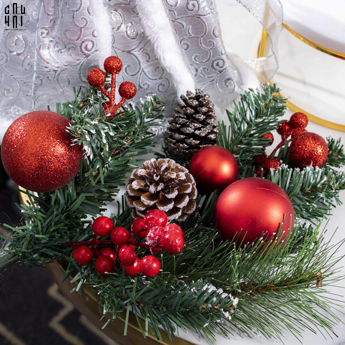 Christmas Branch-Hoa Lụa-CẬU HAI HOME DECOR