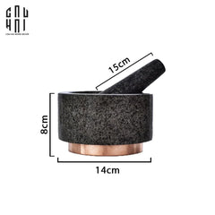 Cối Đá Black Marble Stone Ss25 14x8-PHỤ KIỆN BẾP-CẬU HAI HOME DECOR